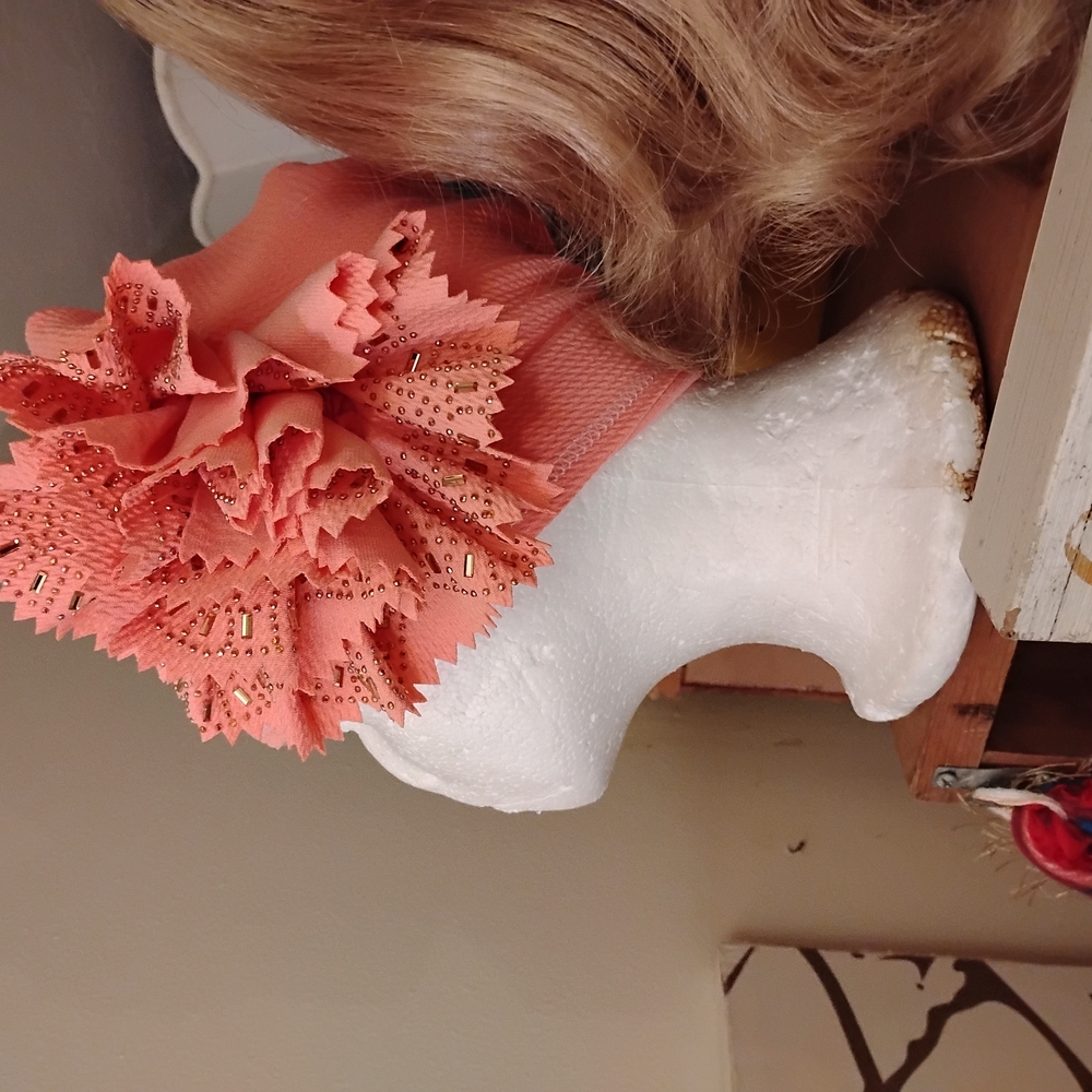 Elegant Coral Hair Accessory